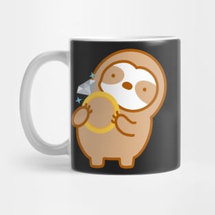 Cute Wedding Ring Sloth Mug